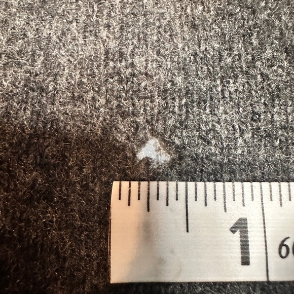 Polo Ralph Lauren Lambswool Sweater Mens XL Gray V-Neck See Flaw - Picture 2 of 6